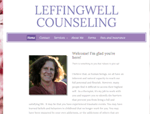 Tablet Screenshot of leffingwellcounseling.com